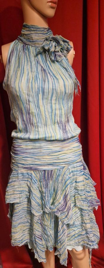 Robe originale Zara taille M légère turquoise