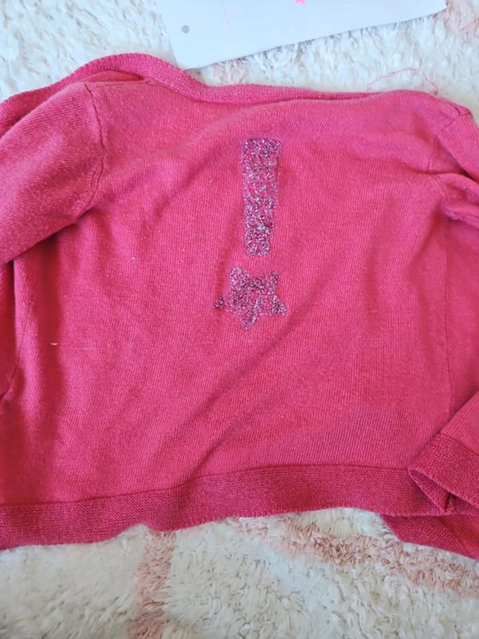gilet pour fille marque tape à l'oeil tao 2 ans couleur rose - photo numéro 4