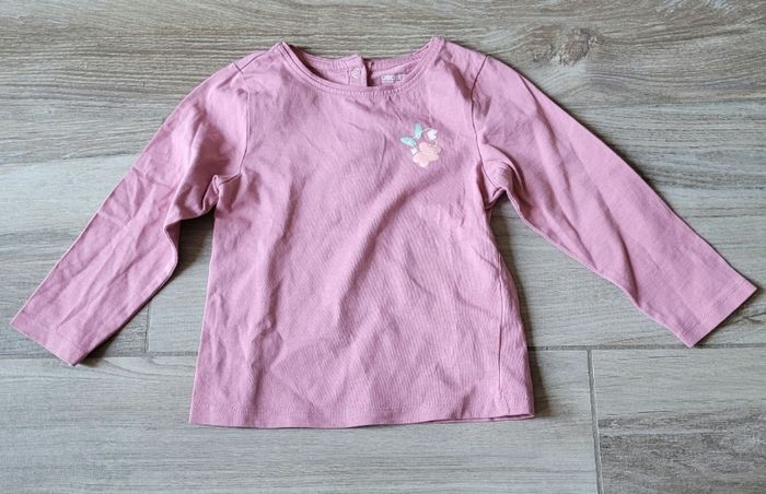 Lot de 2 t-shirts manches longues à fleurs taille 36 mois - photo numéro 6