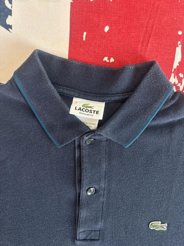 Polo Lacoste taille S/M bleu marine - photo numéro 7