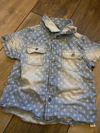 Chemise jeans bleue hema encres