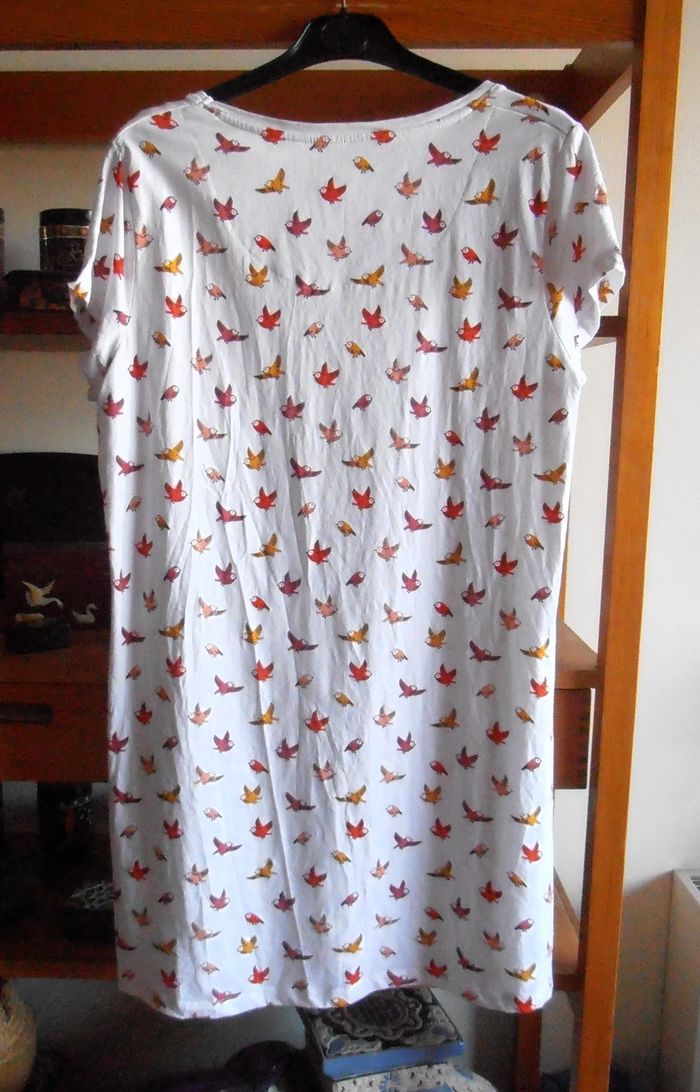 Chemise de nuit femme, coton bio, Monoprix, taille XL 42/44 - photo numéro 6