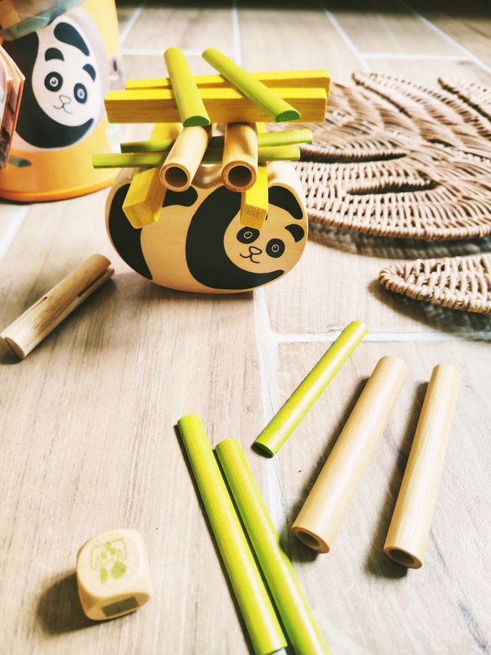 🐼Jeu de dextérité Pandabo avec rondins de bambou marque Hape - photo numéro 2