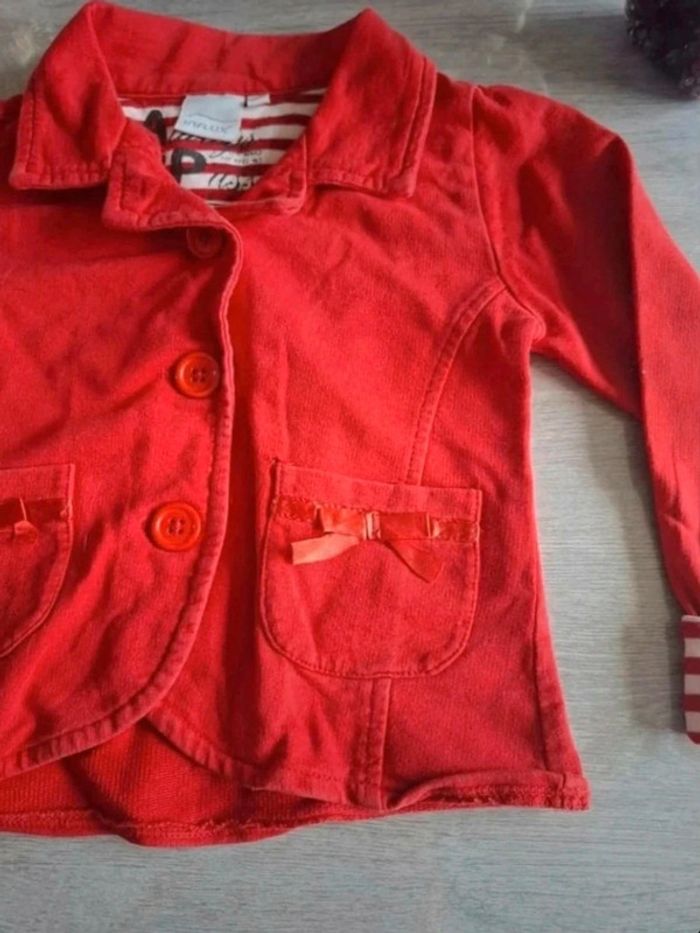 Veste blazer rouge 2 ans - photo numéro 4