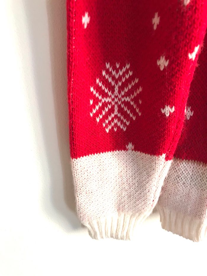 Pull de Noël avec un renne et flocons de neige taille unique neuf jamais porté - photo numéro 5