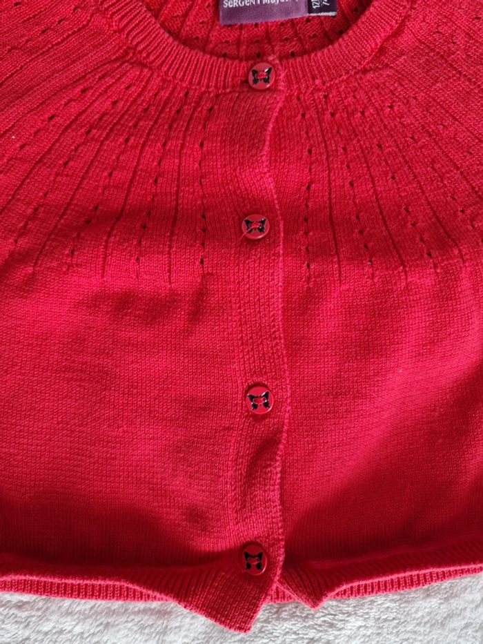 Gilet rouge - 12M - Sergent Major (neuf) - photo numéro 3