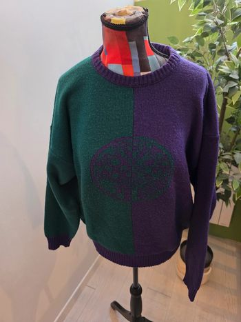 Pull vintage en laine Taille unique