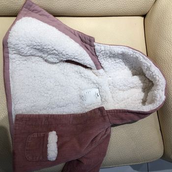 Manteau à capuche 6 mois vieux rose