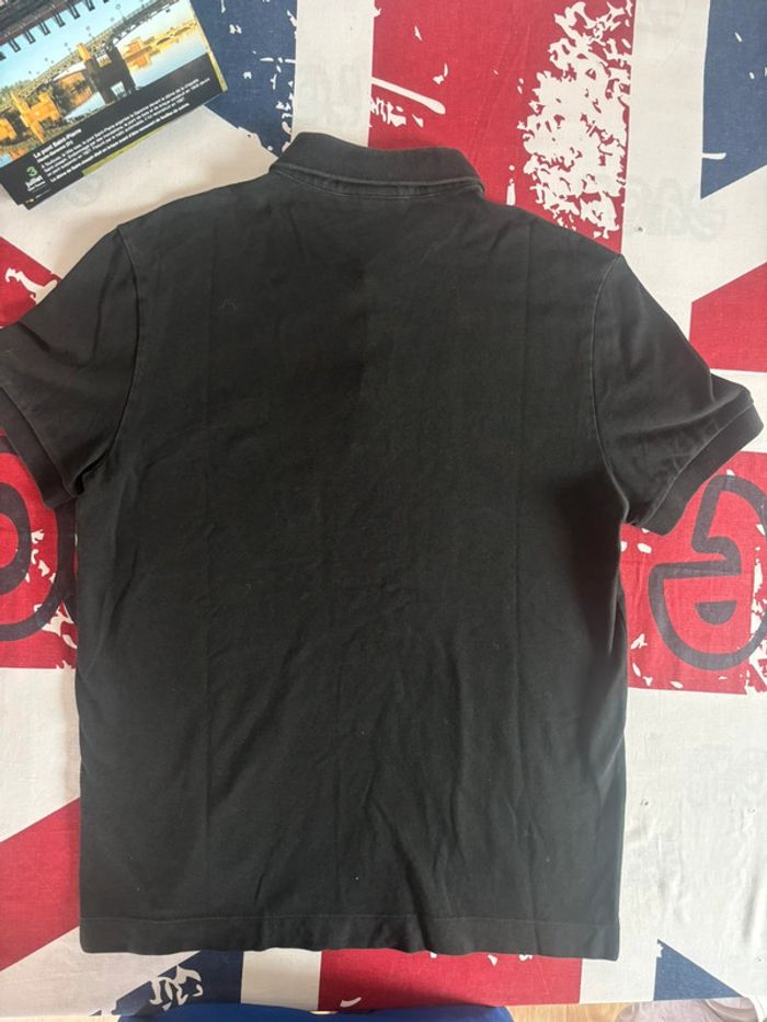 Polo Lacoste taille M noir logo ton sur ton - photo numéro 11