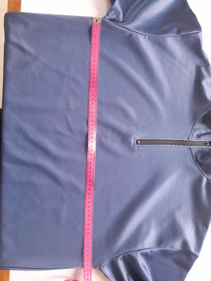 Sweat uni neuf avec zip léger - photo numéro 6