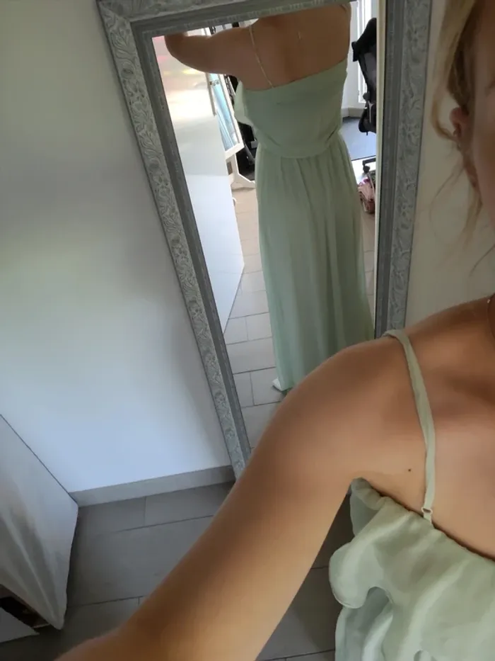 Robe longue turquoise - photo numéro 3