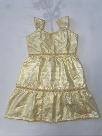 Robe en bazin getzner fille couleur beige