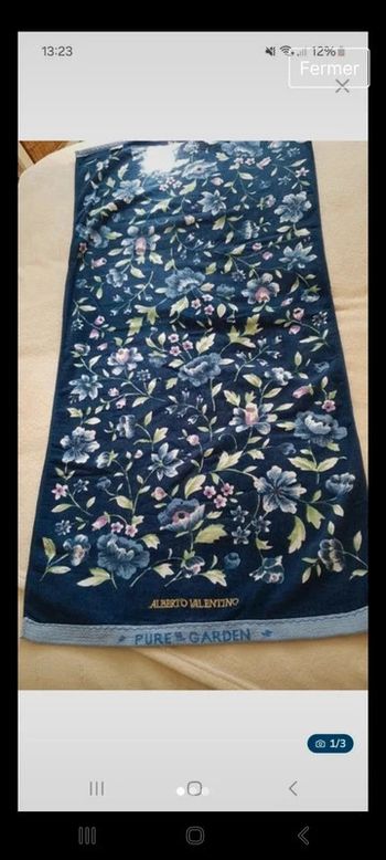 Serviette de toilette alberto valentino