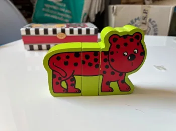Puzzle en bois magnétique représentant un animal