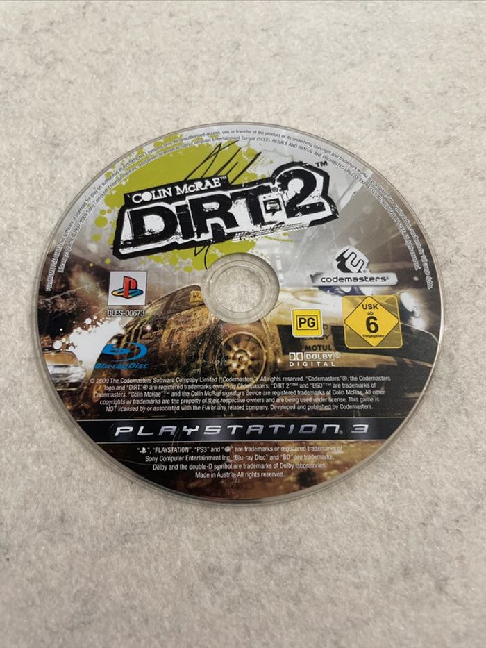 Colin Mcrae Dirt 2 Jeu Playstation 3 FR