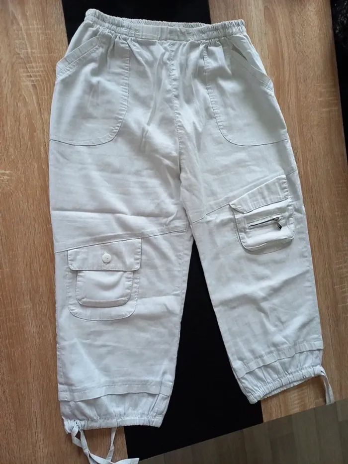 Pantalon court beige - photo numéro 2