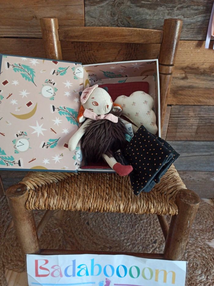 Coffret livre bonne nuit après la pluie Moulin roty tbe - photo numéro 3