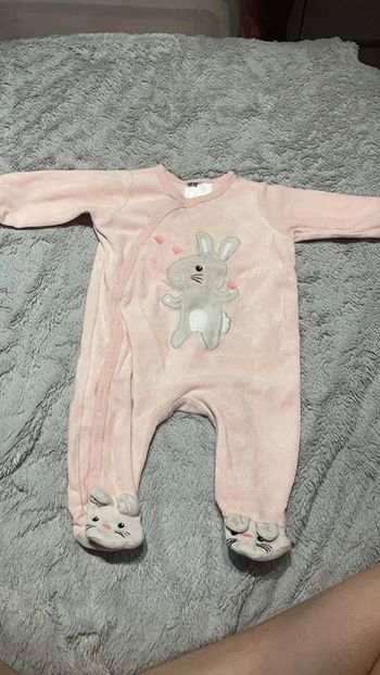 Pyjamas en velours bébé fille