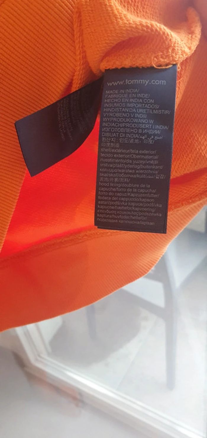 Sweat oversize Tommy hilfiger raille M neuf - photo numéro 5