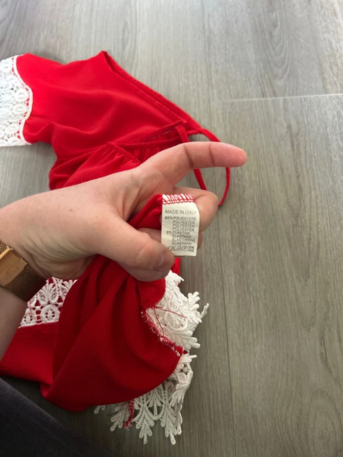 Haut rouge taille 40/42 - photo numéro 4