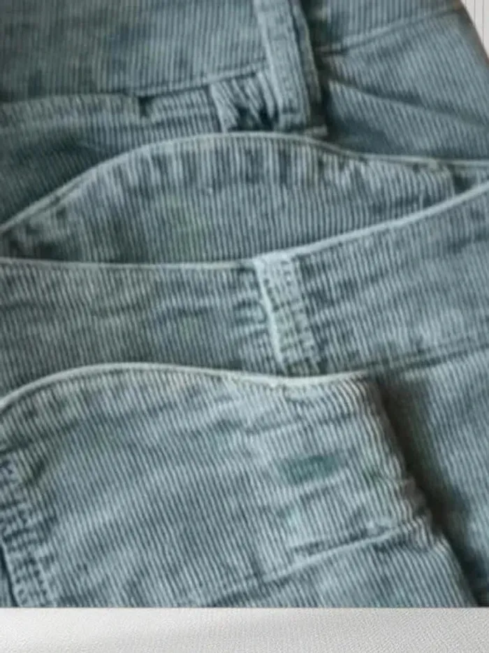 Jean effet velours CLOSED ,coupe slim crop ,taille mi-haute ,extensible - photo numéro 8