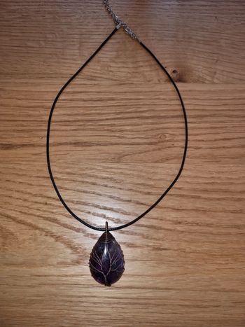 Collier en pierre naturelle énergétique amethyst