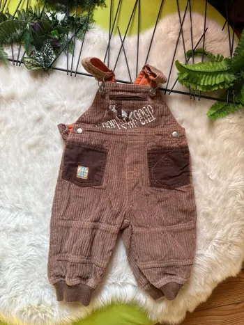 Salopette en velours - Garçon 6 mois - marron