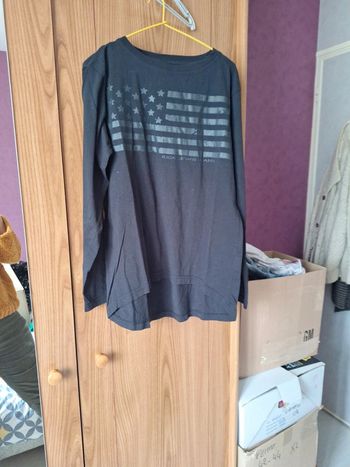 Tee shirt manches longues noir Rica Lewis