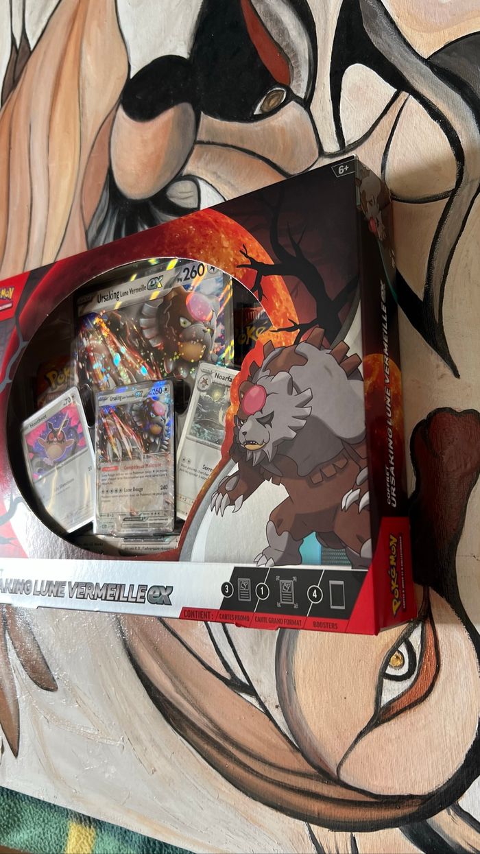 Coffret Pokémon Ursaking lune Vermeille Ex - photo numéro 2