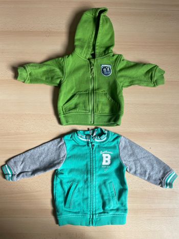 Lot de 2 vestes garçon 6 mois