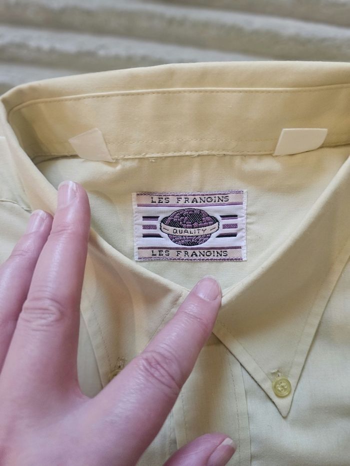 Chemise homme jaune clair – Taille 41/42 (L) - photo numéro 3