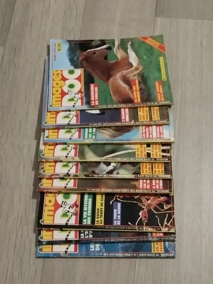Lot vintage de 9 livres Images Doc année 1992-93 L078 - photo numéro 2