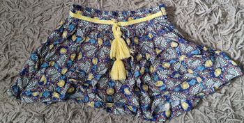 Jupe bleu à motifs cœurs 3ans