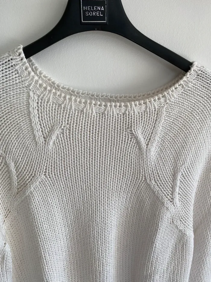 Pull blanc sweater house - photo numéro 2