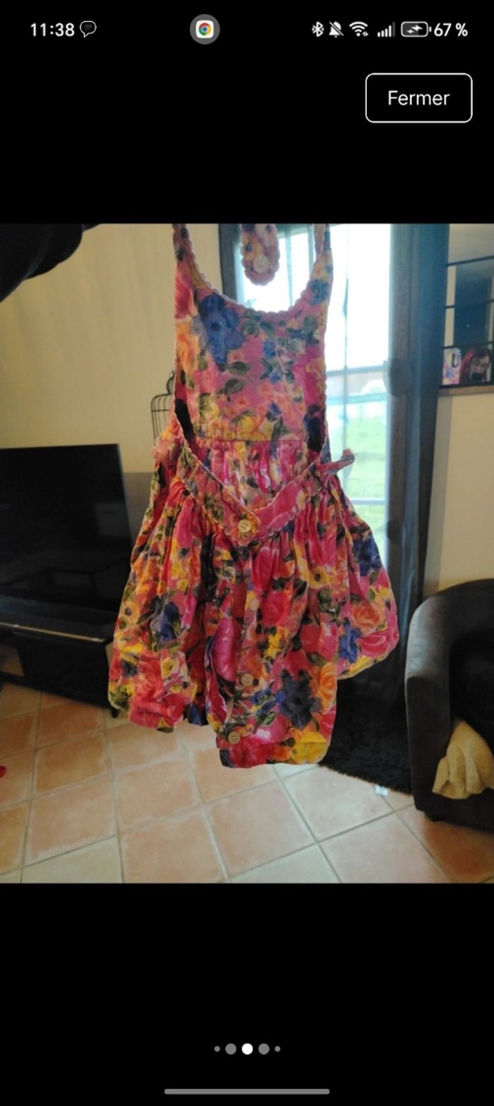 Magnifique robe vintage dos nu taille 18 mois - photo numéro 3