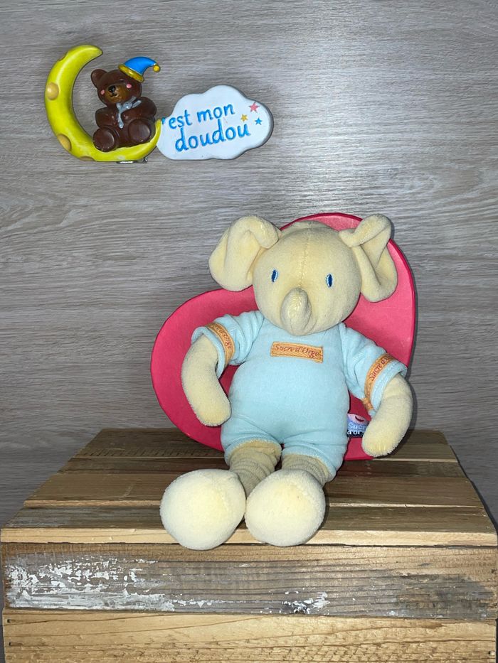 SDO193 doudou éléphant 🐘 sucre d’orge