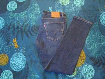 Jean Levi’s 502 Premium coupe régular droite Taper Fit Taille 40 W31 L34 Bleu Brut (J238)