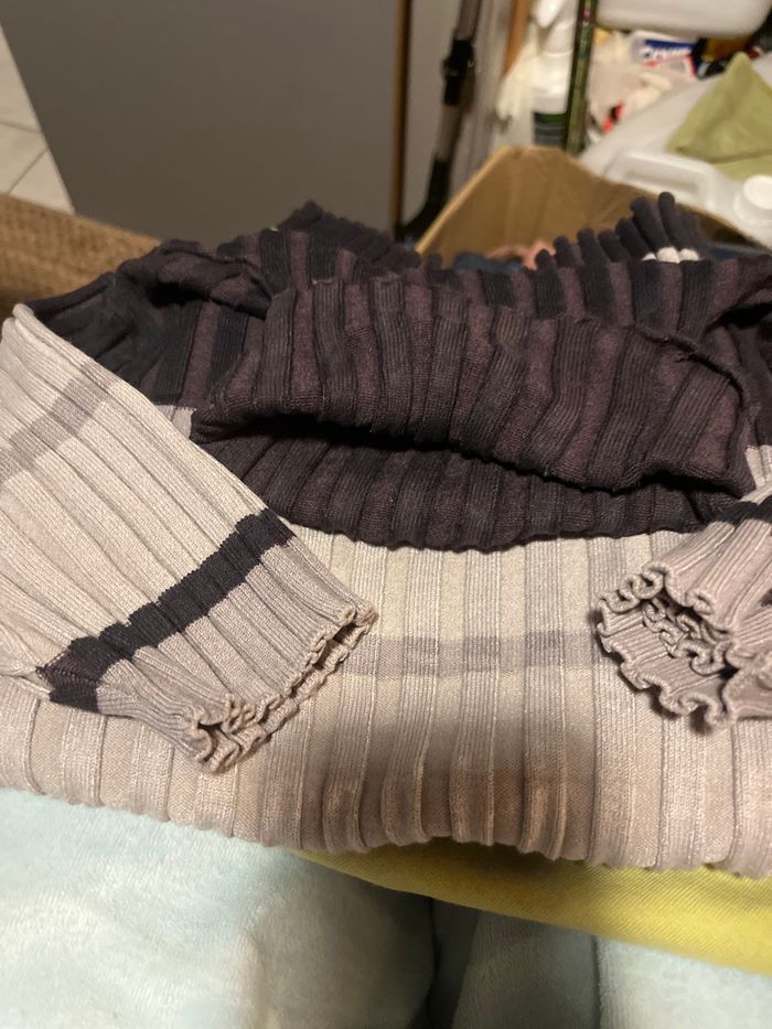 Petit pull col  roulé manches courtes - photo numéro 2