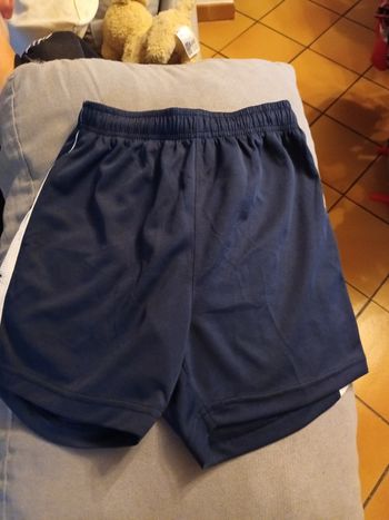 Short 10 12 ans bleu marine