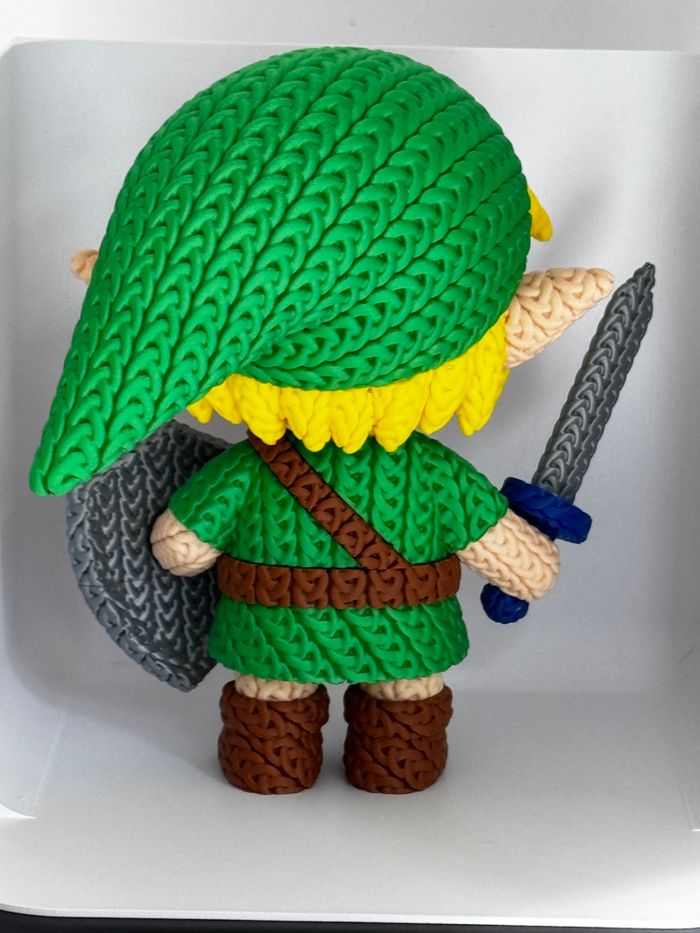 Figurine Link version tricoté 20 cm - photo numéro 4