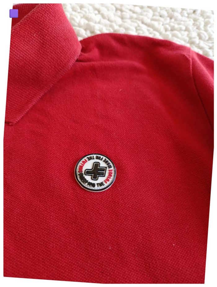 Polo rouge Jennyfer col classique vintage old school - photo numéro 2