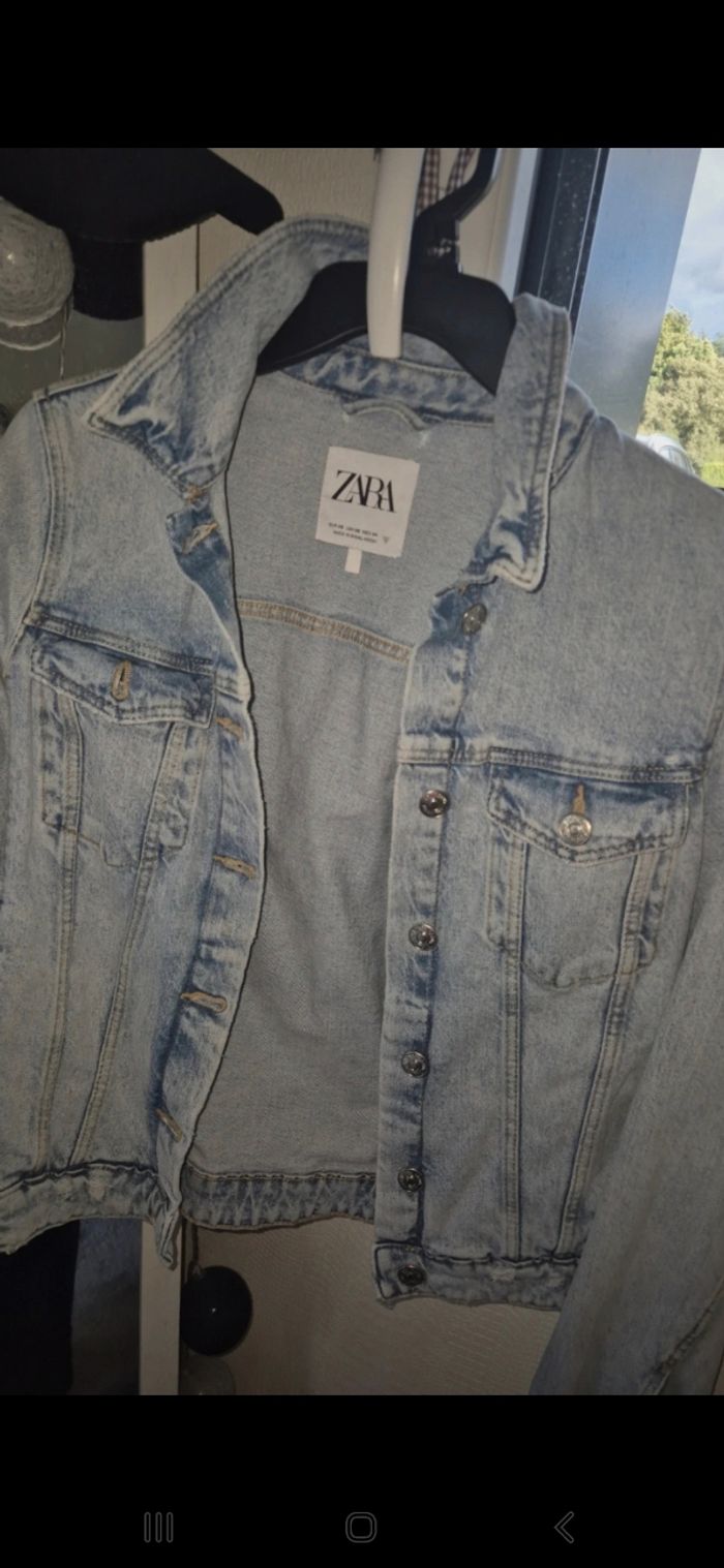Veste en jeans zara - photo numéro 2