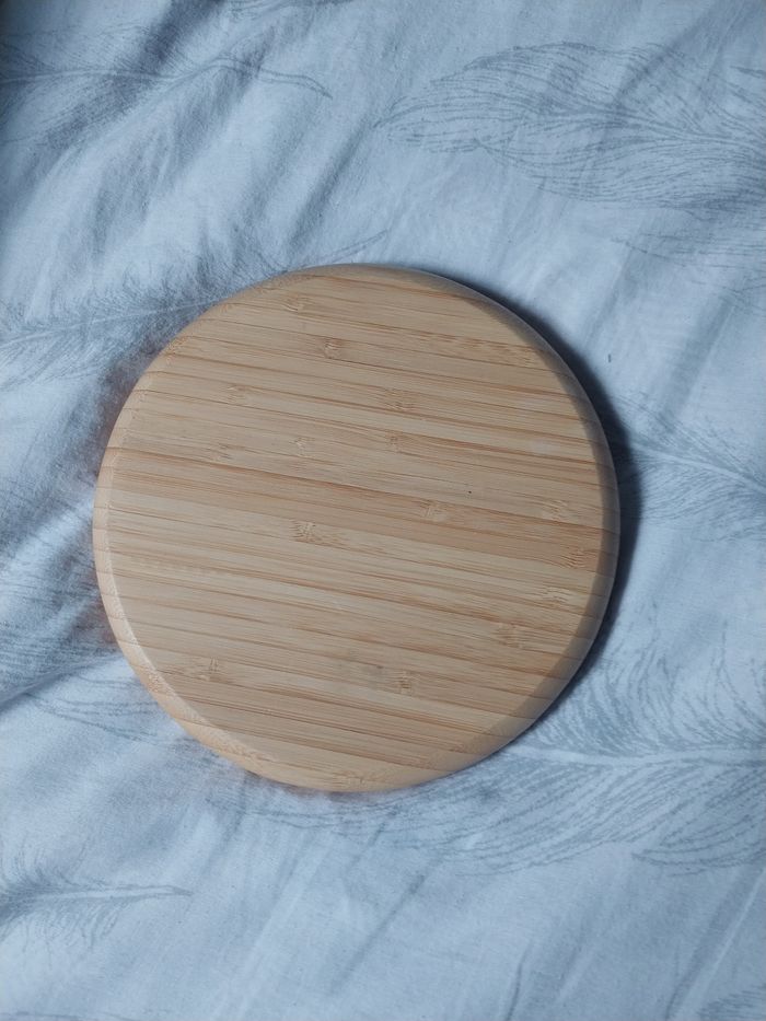 Plateau apéro en bambou gravé "Martinique" – 20 cm - photo numéro 3