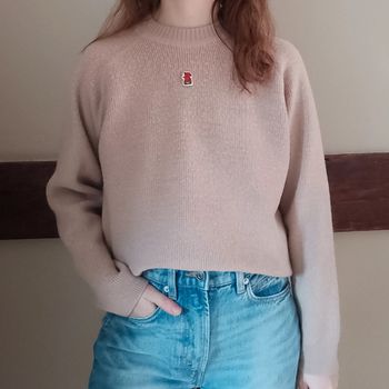 Pull beige laine Fusalp