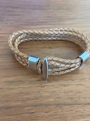 Bracelet homme beige