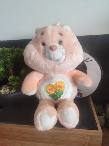 Bisounours care bears peluche Plush groscopain orange flower fleur friends bears