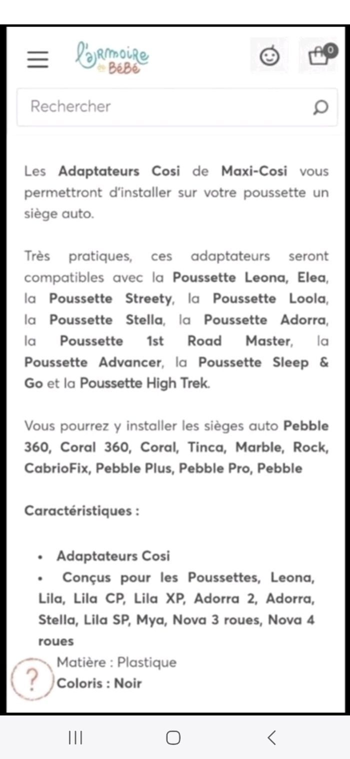 Adaptateur cosy bébé confort (maxi cosi ) - photo numéro 4