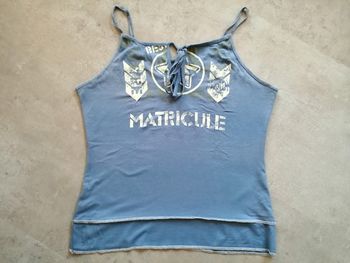 Débardeur bleu Matricule Taille unique
