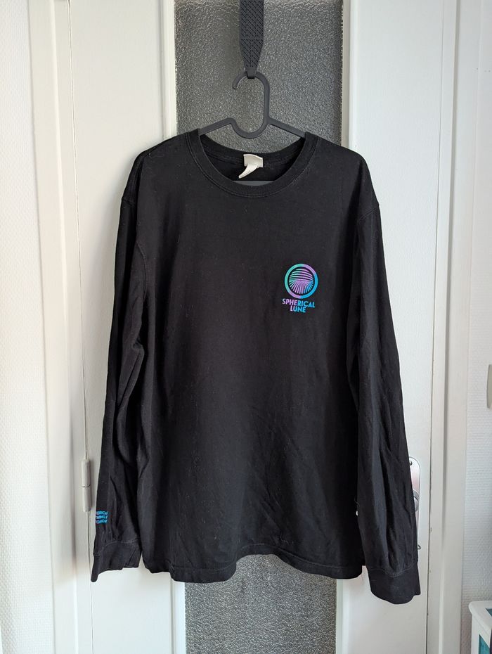 T shirt manches longues noir h et m taille M