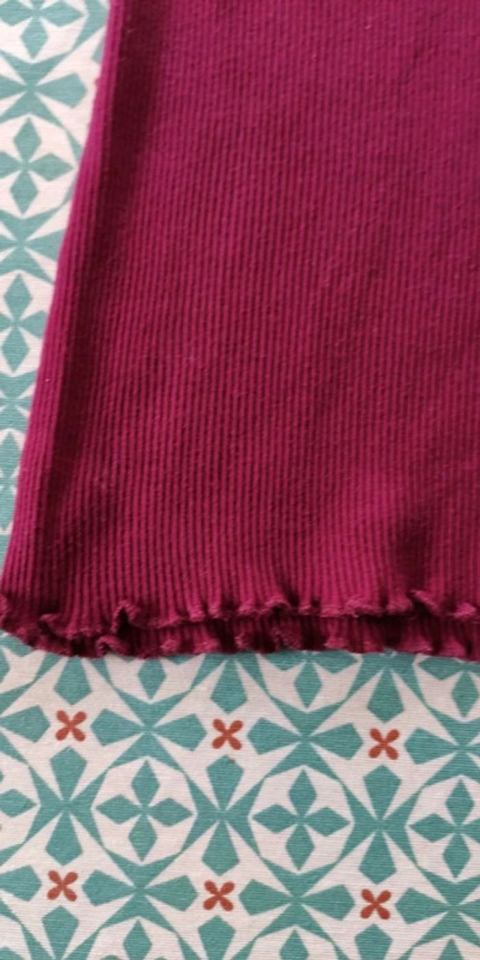 Débardeur fille couleur violet framboise 10 ans - photo numéro 3